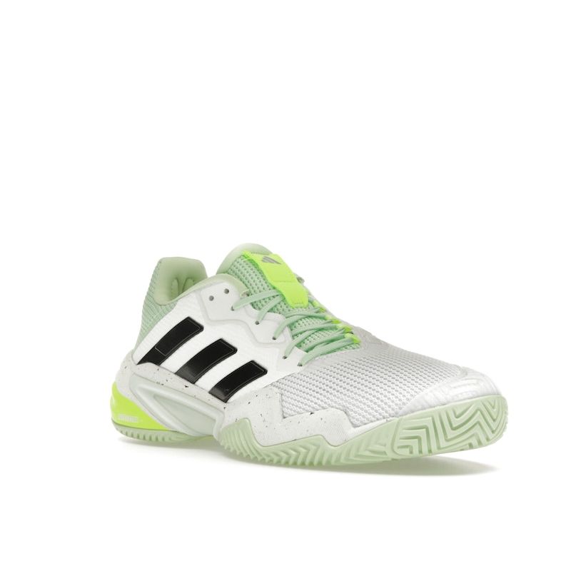Adidas Barricade 13 White Semi Green Spark Men Sneakers Cloud-White Core-Black IG3114