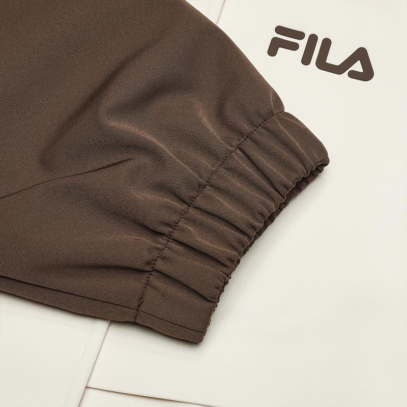 Fila Minimalist Versatile Hooded Woven Jacket Women Jackets Oriental-White F11W519712FWT