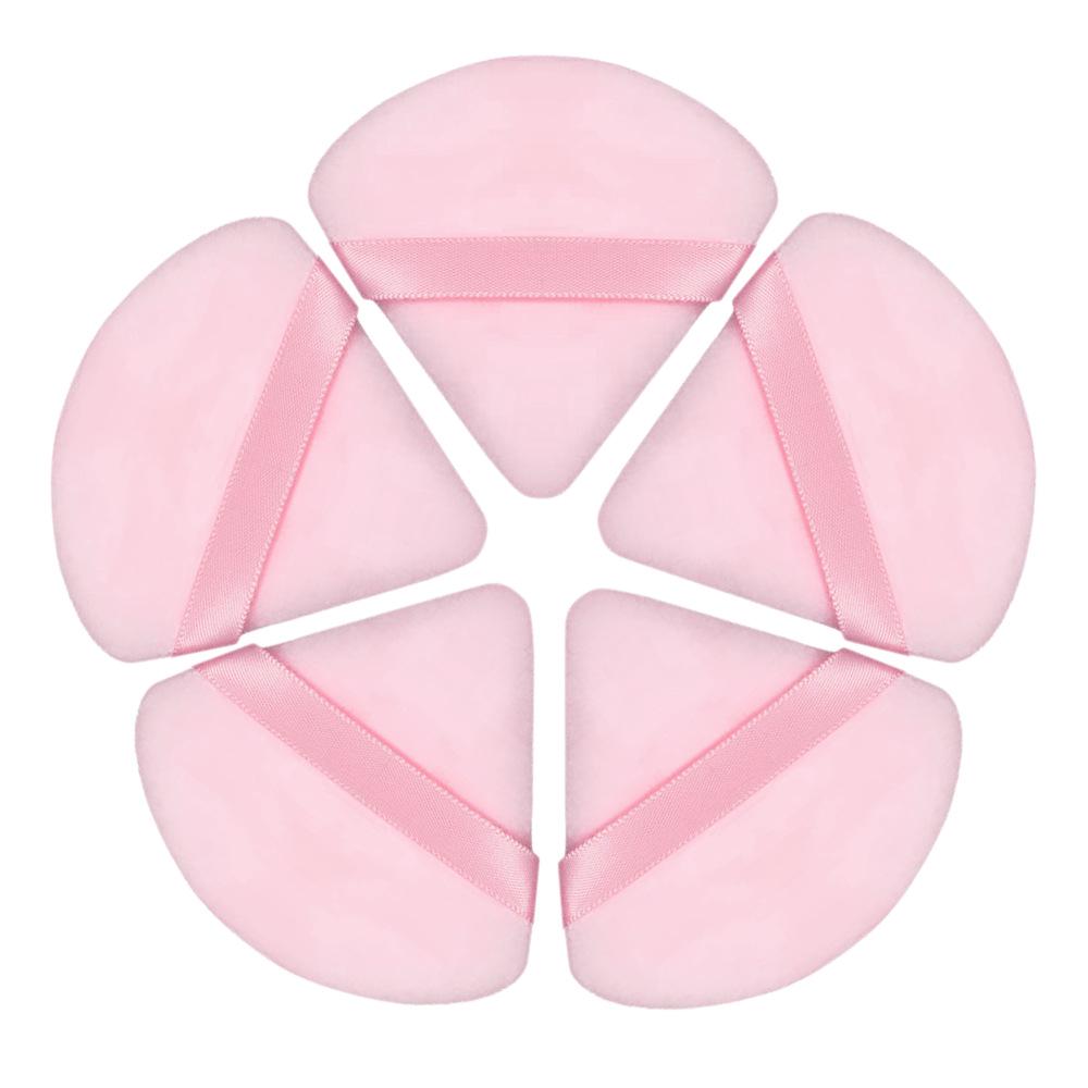 Crystal Puff Double-Sided Makeup Brush: Soft Flocked Tool for Loose Powder & Setting