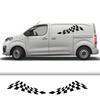 2PCS Auto Tür Seite Aufkleber Für Fiat Scudo Tuning Zubehör Camper Van Sport Brief Grafiken Racing Stil Vinyl Dekor