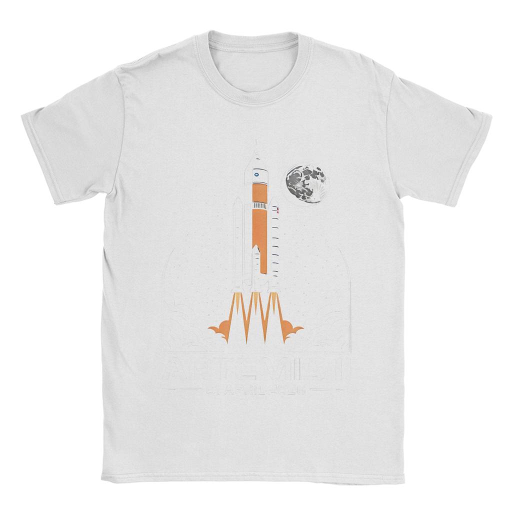 Artemis II Unisexned Moon Mission Space Logo T Shirt Hip Hop T Shirts Cotton Plus Size XL Clothes Short Sleeves Casual Tops