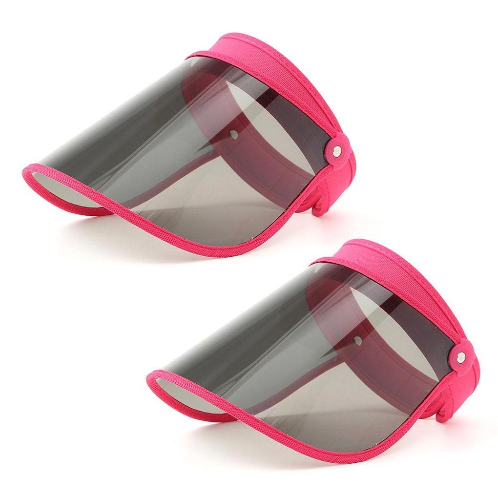 Sluneční kšiltovka s UV ochranou, sada 2 kusů (růžový) Klobouk s UV ochranou