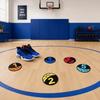 6PCS Rubber Basketball Spot Marker Anti-Slip Numbered Practice Mats  Basketball Dribbling