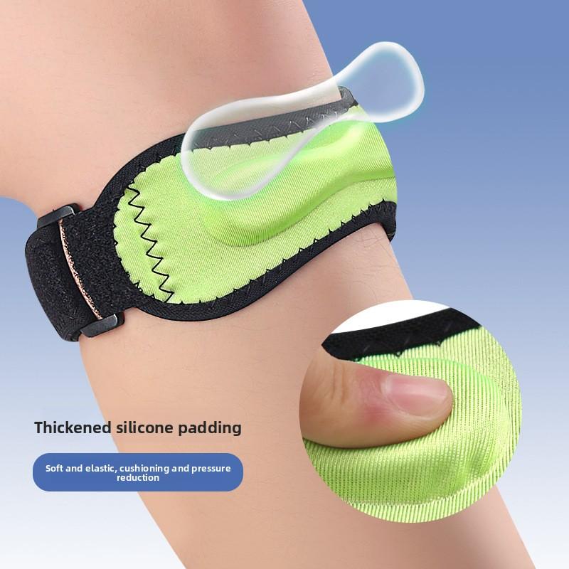 Bilateral Adjustment Type Hot-pressed Silicone Pad Patella with Knee Pads Running Sports Shock Absorption Fitness Patella with Knee Pads