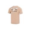 Nike T Shirts Men's Khaki Crew Neck Moderate Straight Fit DZ2846-200