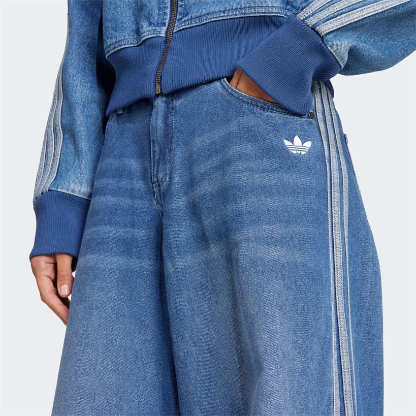 adidas Originals Adilenium Adicolor Jeanshose Bequem Mode Trendig Vielseitig Locker Jeans Damen Hosen JV7454
