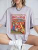 Here Comes The Apocalypse Ufo Prints TShirts Womens Summer Cotton Short Sleeve Tops Loose ONeck Soft T Shirt Street Clothes