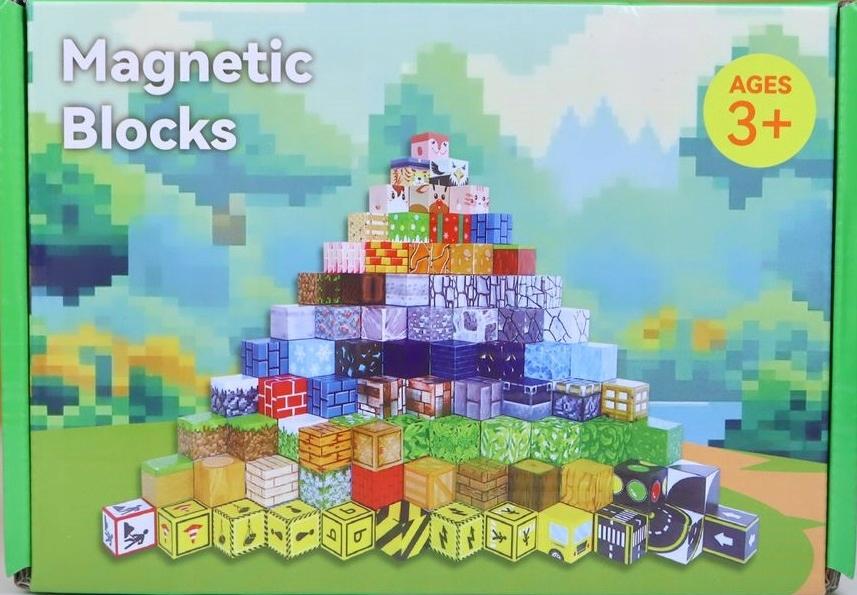 Magnetic Minecraft Cubes 50 Cubes For Stacking