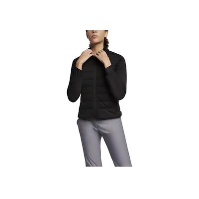 Solid Color Logo Print Zip Jacket Women Jackets Black 930231-010