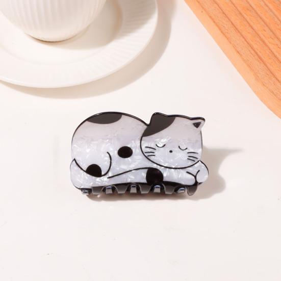 Small Claw Hair Clips for Women Girls Cute Cat Mini Jaw Clips for Thin Hair Nonslip Hair Styling Accessories