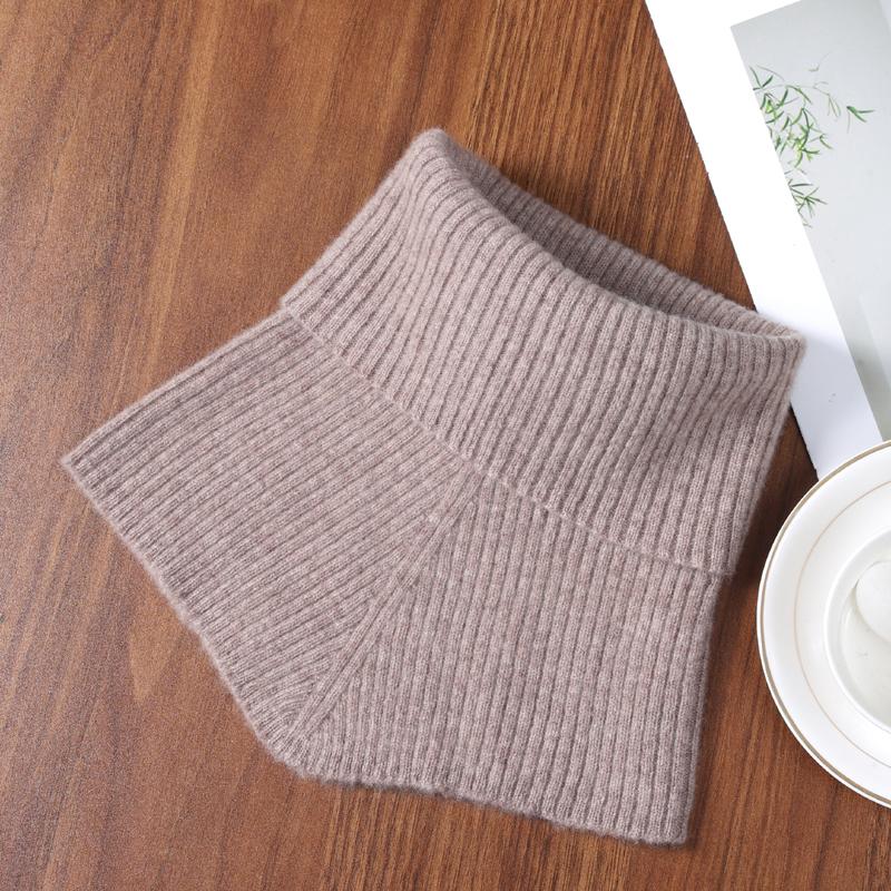 

Женский 100% шерстяной шарф-манишка Мягкое тепло Вязаный гейтор для шеи для зимней езды на велосипеде, катания на лыжах, Модный аксессуар для защиты шеи 30cmX19cm верблюд