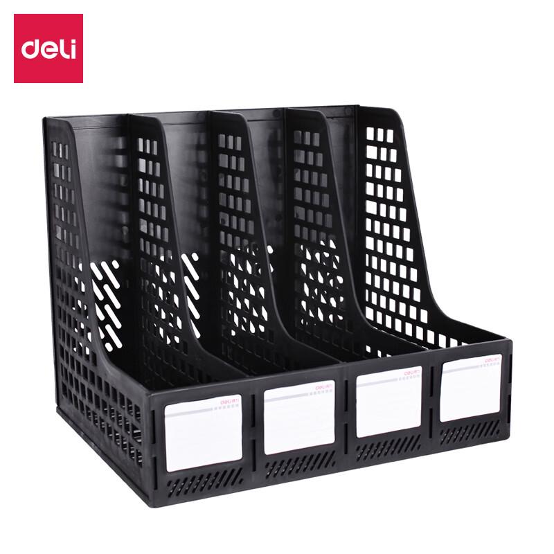 Deli 4-Section Hollow Desktop File Organizer