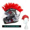Mohawk Motorcycle Helmet Braids Decorations Wigs For Helmet Cockscomb Motocross Full Face Men Helmet Decors Hair Braids Stickers