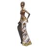 African Statue African Retro Lifelike Appearance Durable Resin Vivid Colors African Sculpture for Office Car Home