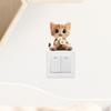 Cartoon Kitten Waterproof Removable Wall & Switch Sticker