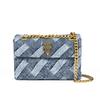 Classic Denim Eagle Head Bag Women's Handbag Crossbody Bag Retro PU Material 19*7*13CM