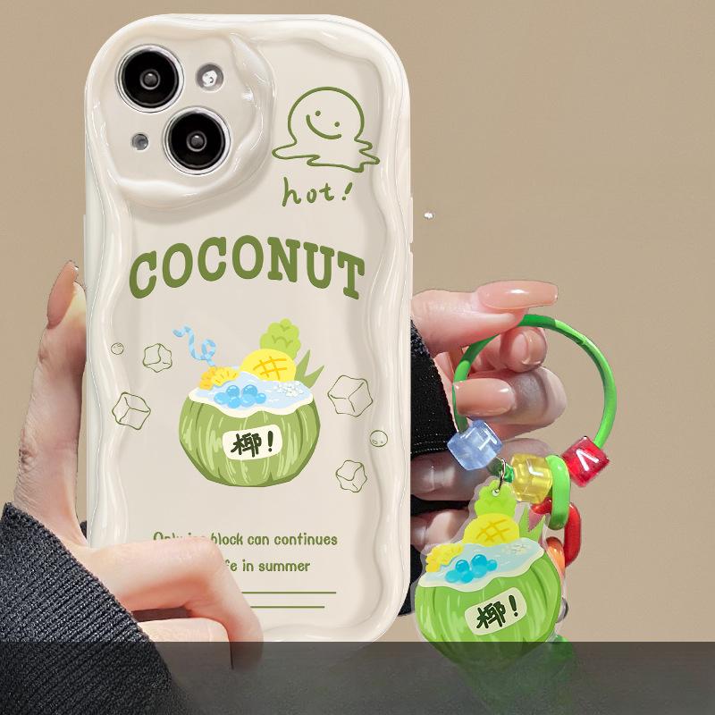 Coconut Bracket Suitable for Opporeno10 Mobile Phone Case A97/93 Couple Silicone R17 Soft Shell Reno9/8 Full Package