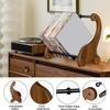 Vinyl Record Holder Solid Wood Shelf Large Capacity Space Saving Simple Premium Tabletop Albums