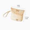 Sanitary Napkin Storage Pouch Stylish Milk Fleece Construction Spacious Interior Holder For Cosmetics Small Items