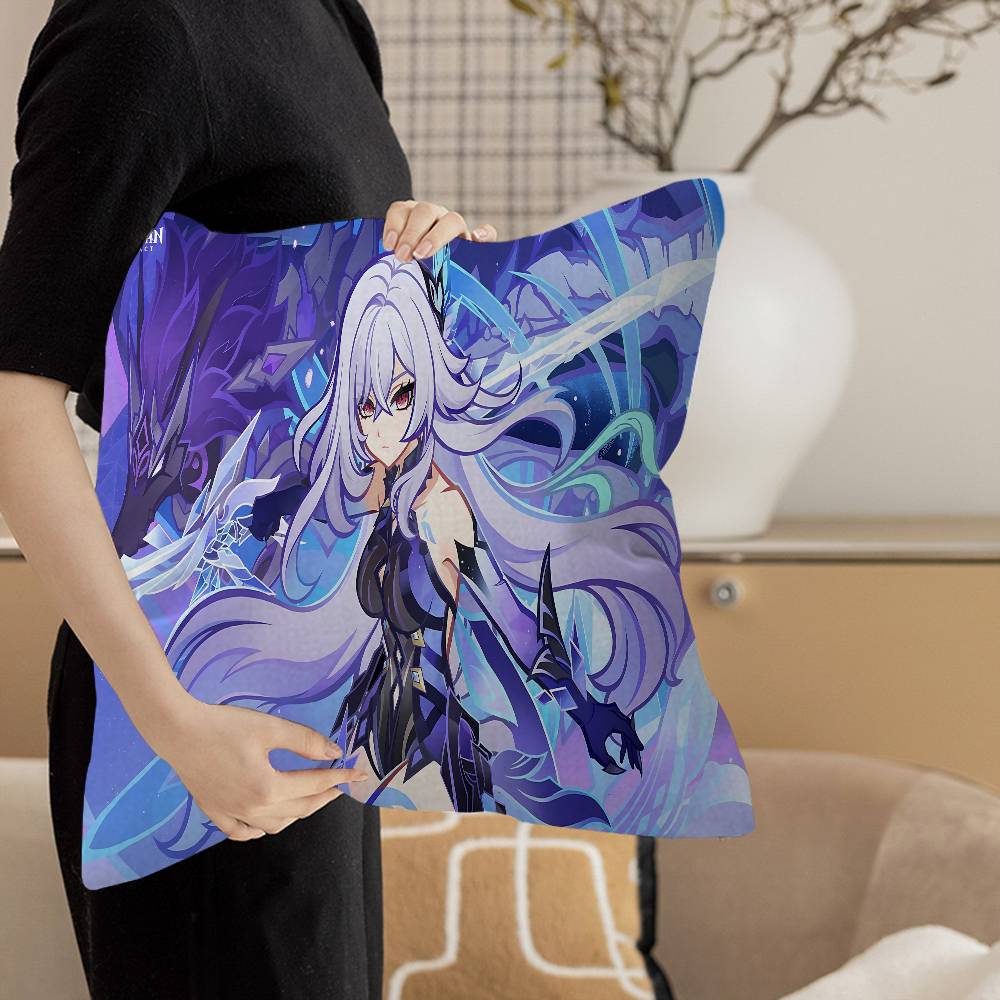 Genshin Impact Skirk Personalized Picture Text Home Decorative Pillows Household Gifts xcm