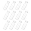 12 Pcs Bottle Drink Bottles Juice Packaging Sub Packing Plastic Transparent with Caps Beverage Thicken Travel