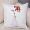 Watercolor Succulents Decorative Pillowcase Car Ornaments Office Living Room Sofa Home Pillowcase