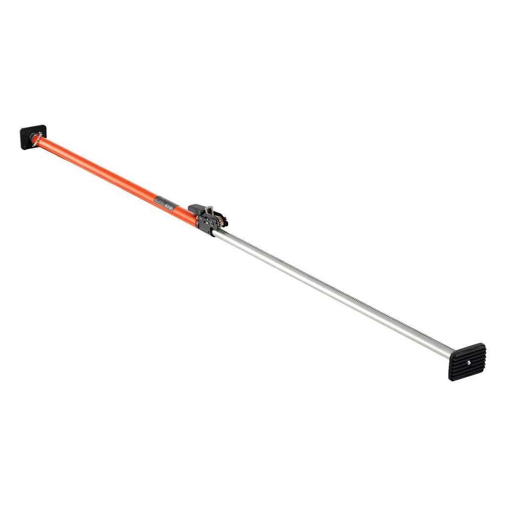 Cargo Bar, Ratcheting Cargo Bar Adjustable from 1016mm to 1854mm, Heavy-duty Steel Cargos Stabilizer with Non-Slip Foot Pads, Telescoping Load Lock