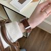 Color Match Corduroy Leather Bracelet For Apple Watch Band S11/10/9/8/7/6/5/Ultra iWatch Strap 49/46/45/44/42/41/40/38mm Casual