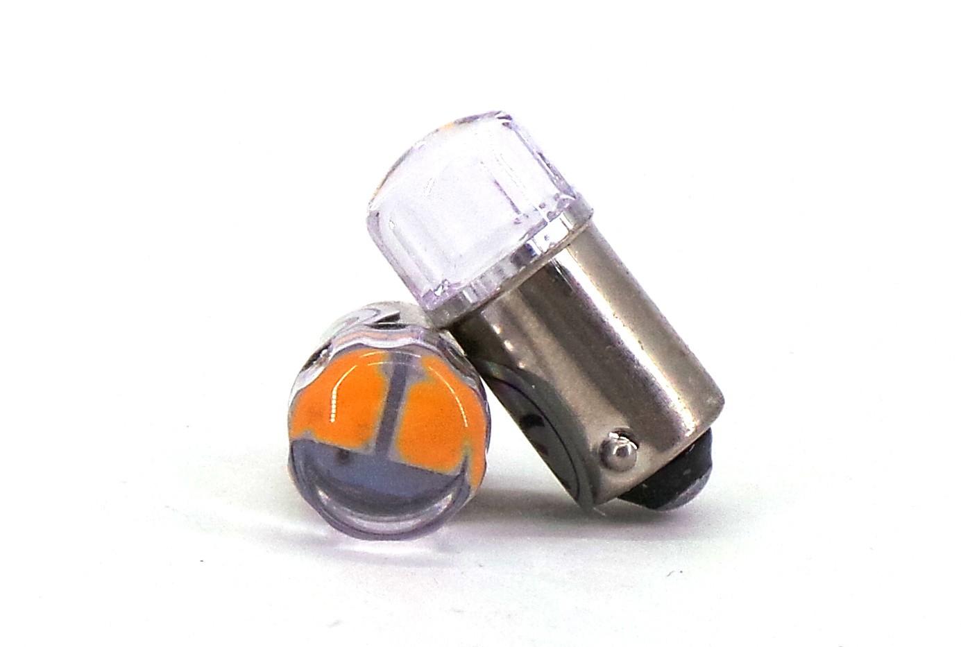 6 pcs Ampoule LED BA9S, T4W ​​​​12V CANBUS 140lm couleurs Jaune Tout-Terrain