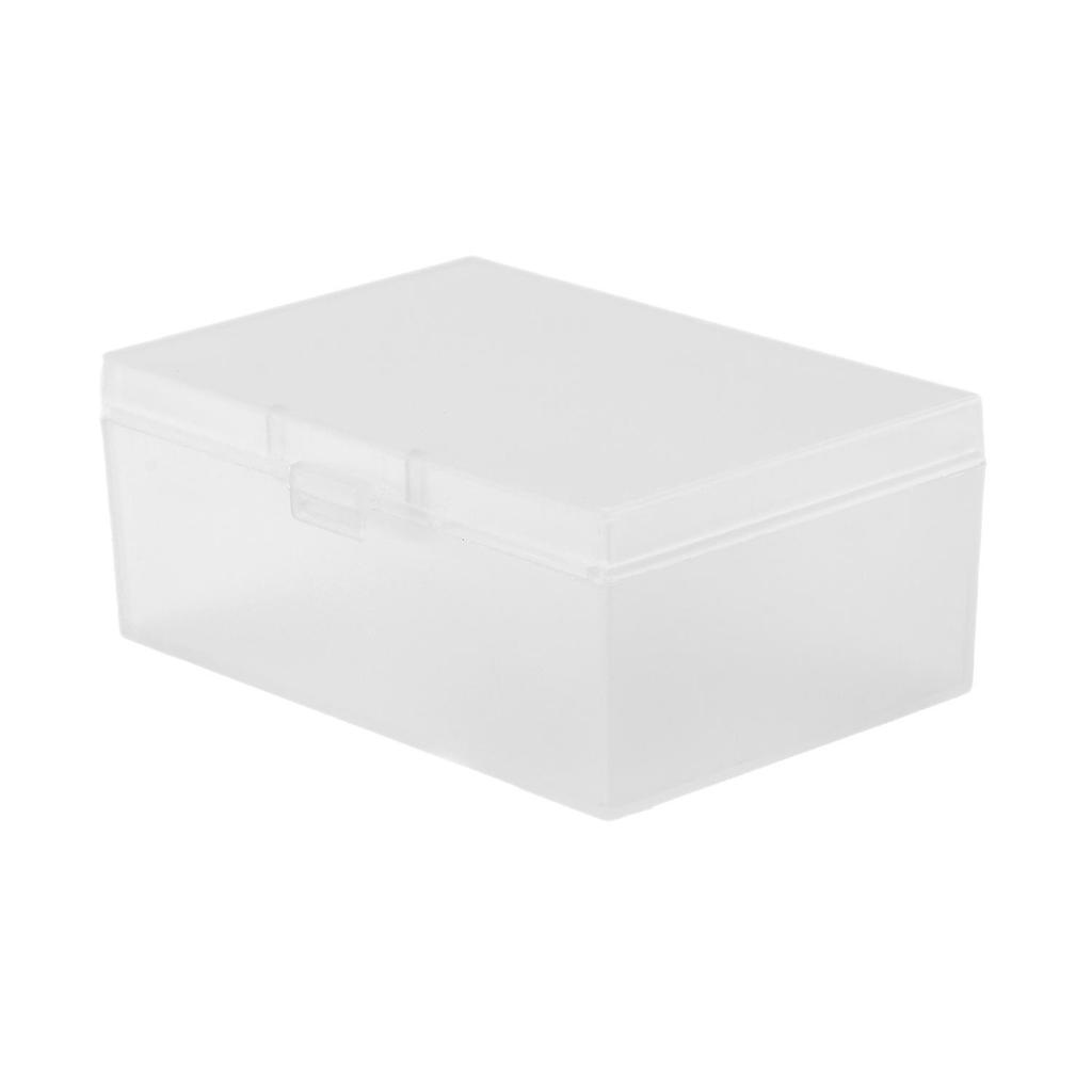 Multifunktionale staubdichte, matt-transparente Kartenhüllen-Box mit Klappdeckel und großem Fassungsvermögen