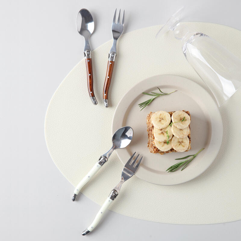 Lerie Albis Cutlery Dessert Teaspoon Teafork Tea Fork Brown)