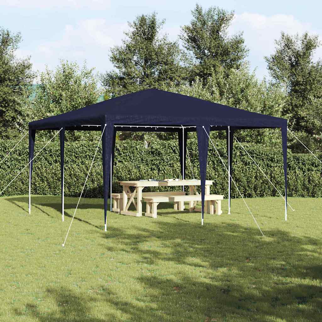 Party Tent Blue 400 X 400 X 266 Cm Polyethylene and Steel