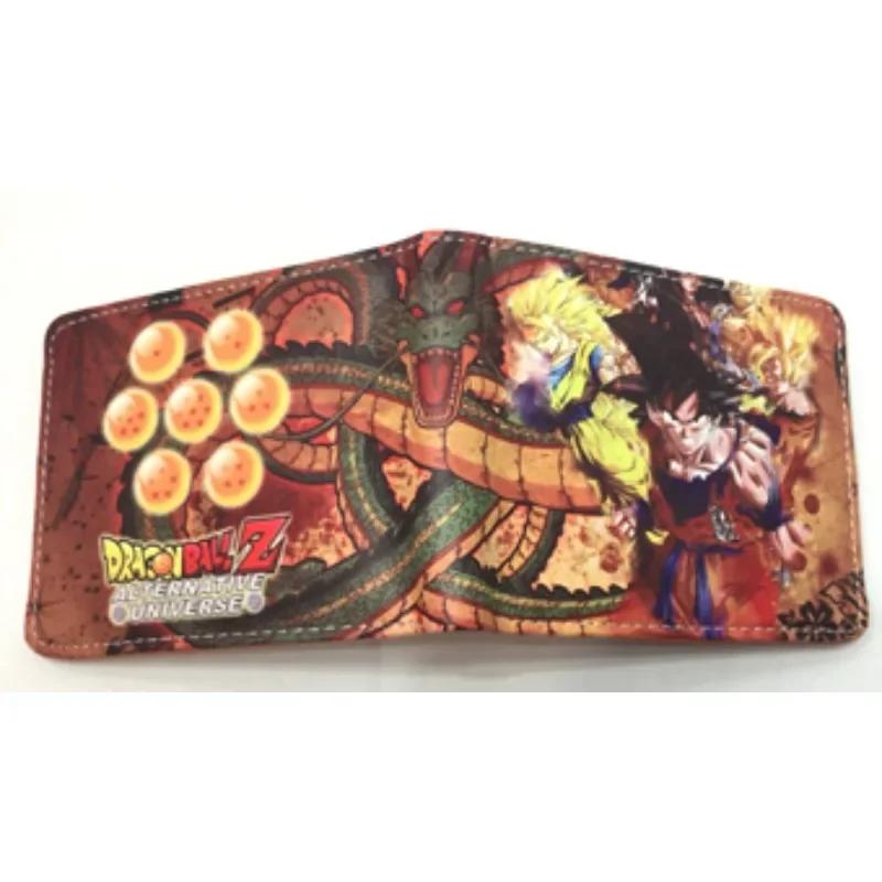 Dragon Ball Son Goku Multifunctional Card Purse Cartoon PU Wallet Personality Creativity Simple Foldable Coin Boy Birthday Gift
