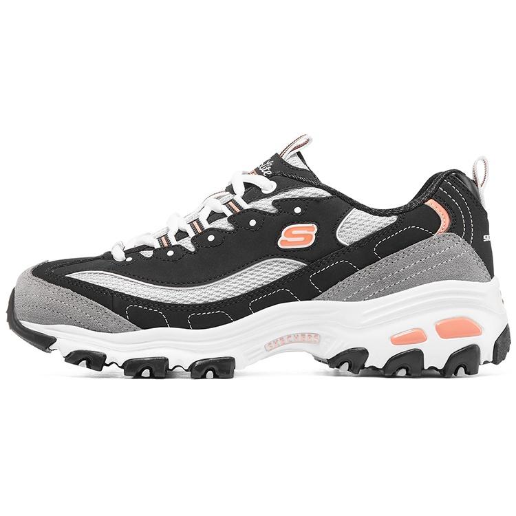 (WMNS) Skechers D Lites 1.0 Black White Gray Women s 11947-BKWG EU 36