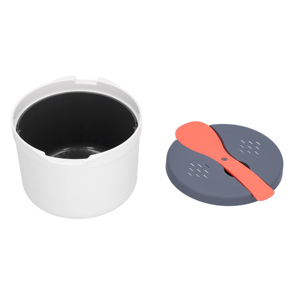 Household Microwave Oven Rice Cooker 2 Layer Rice Steamer High Temperature Resistant Steam Pot