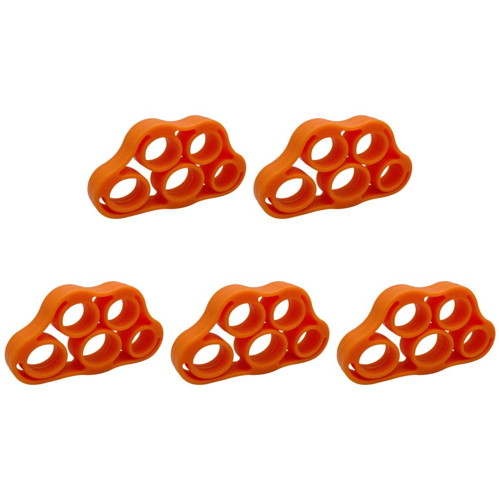 5-1PCS Silicone Finger Gripper Strengthener Trainer 6-80LB Elastic Hand Grip Finger Exerciser For Guitar/Patient Hand Trainer
