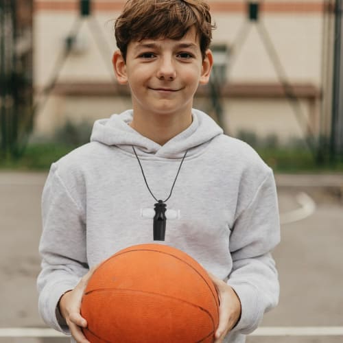 FUNOMOCYA Samba Whistle, Black, Adult, Professional Samba Whistle, Slide Whistle, Percussion Whistle, Black