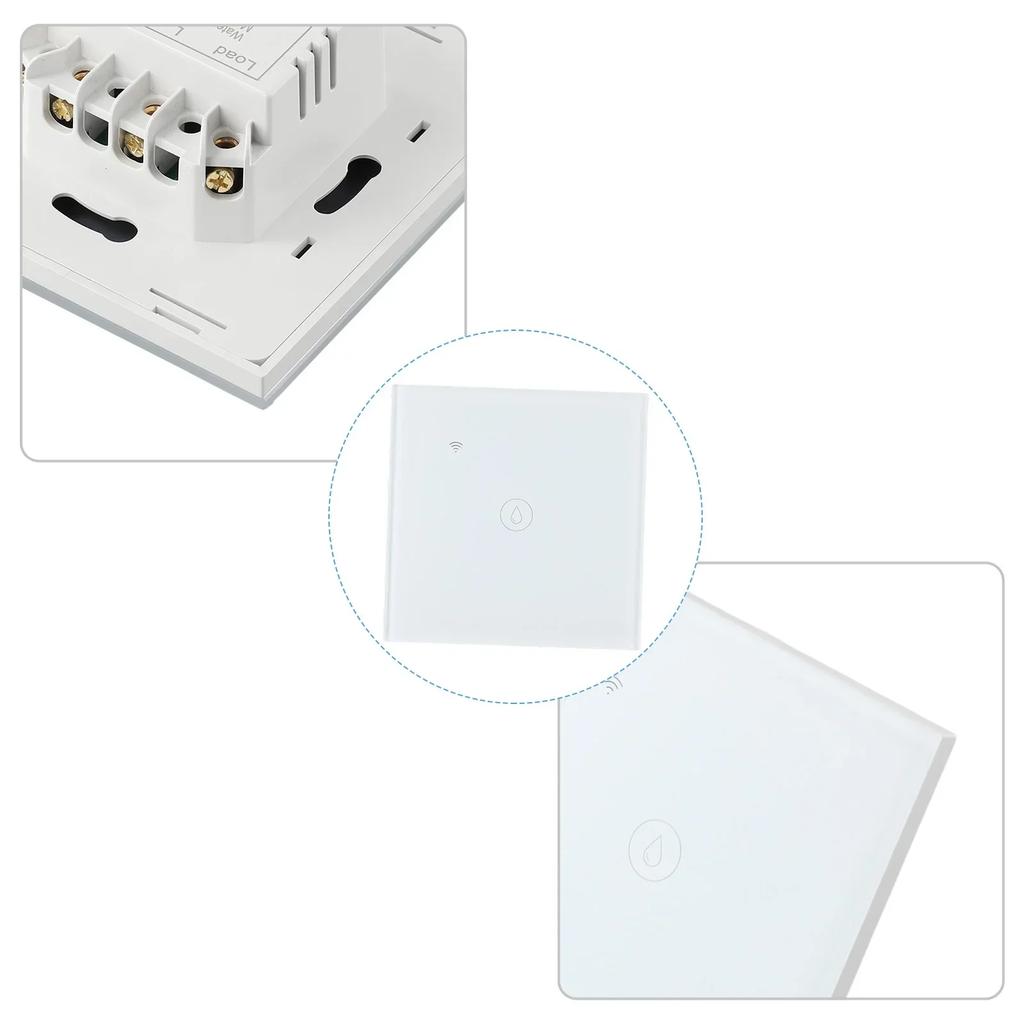 For Tuya Touch Switch Timer 106x100x51mm 40A 50/60Hz ABS AC110-240V Single Control Once Open Smart Wifi For Alexa