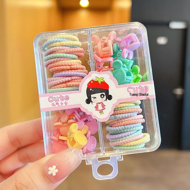 Children's Non-Damage Hair Ties - Rubber Bands & Rings for Girls' and Babies' Hair