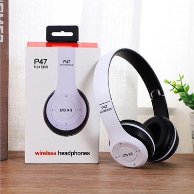 P47 -Stereo Headset 5.0 Bluetooth Headset Folding Series Wireless Sports Game Headset For Iphone .. For Kids Adults Children's Birthday Gift Holiday