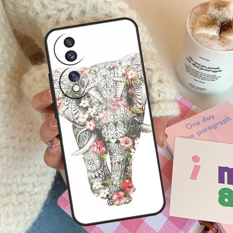 Elephant Mandala Aztec For Honor Magic 8 7 6 5 Pro Case For Honor Win RT X9d X9b X9c X9a X8c X8b 200 400 70 90 Lite