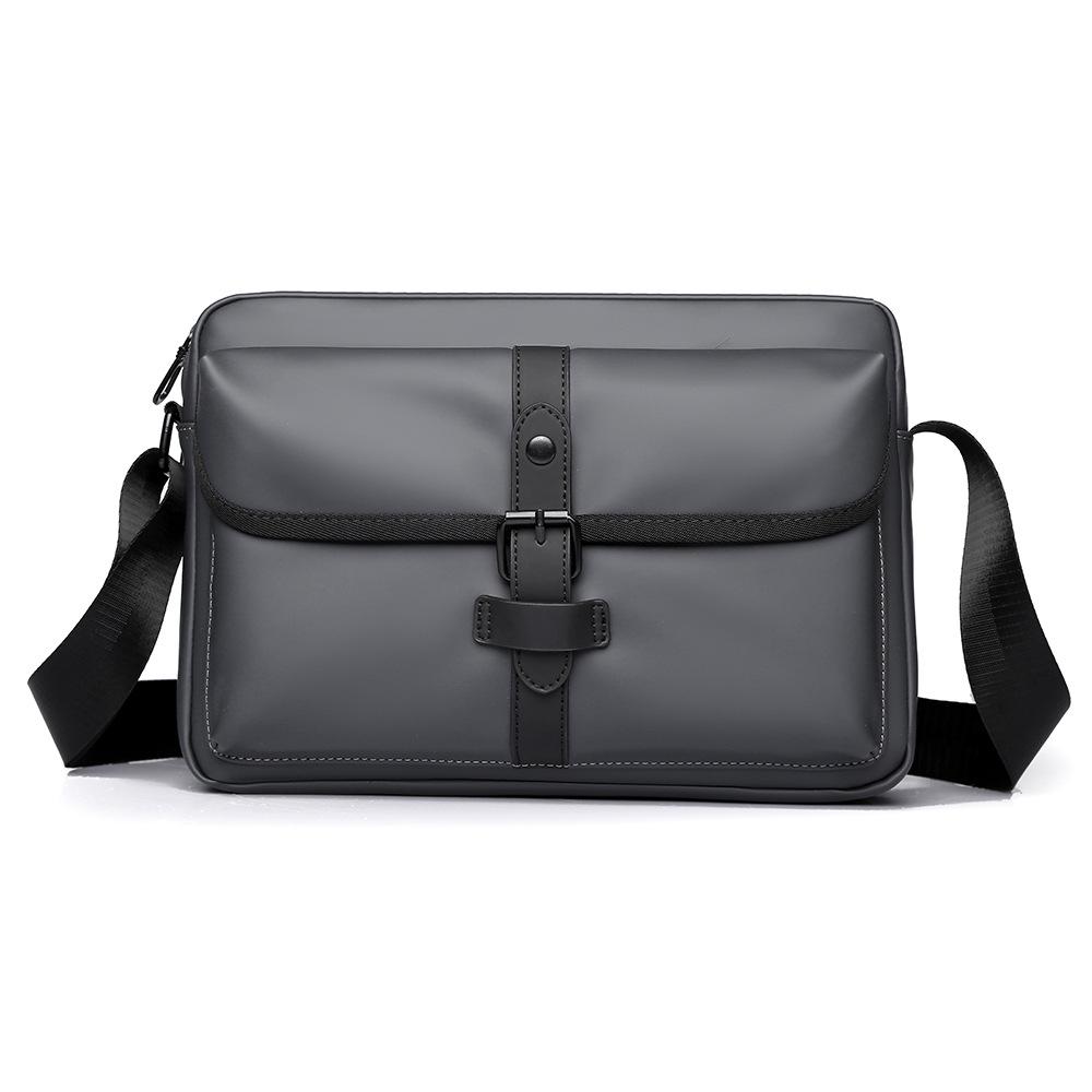 

2025 Men s Lightweight Nylon Crossbody Messenger Bag: Simple, Casual, Versatile for Commuting сірий колір