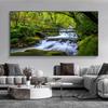 Canvas Painting Waterfall View Landscape Wall Art Nature Lake Posters Prints Art On Canvas Home Decor Wall Art Pictures For Living Room