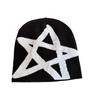 Autumn Knit Winter Hat With High Top Design And Star Pattern For Daily Wear