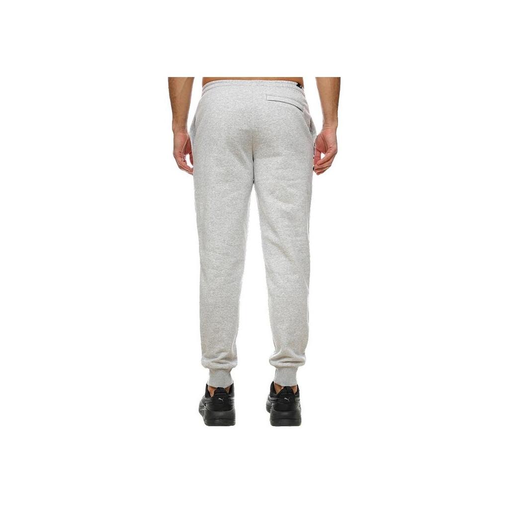 Puma Sports Lifestyle Series Logo Print Drawstring Cuffed Casual Pants Knitted Sports Pants Men Pants Gray 537852-04