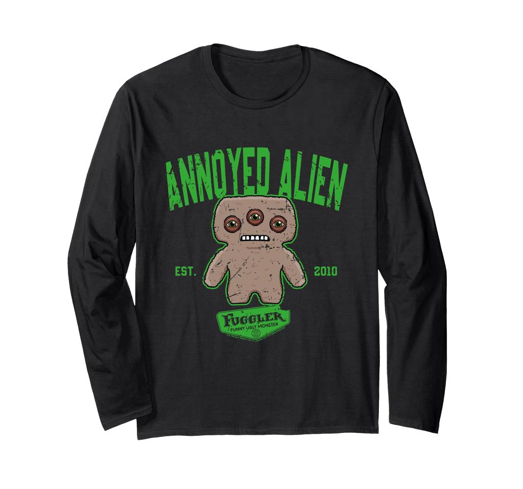FUGGLER Frustrated Alien College Sports Long Sleeve T-Shirt