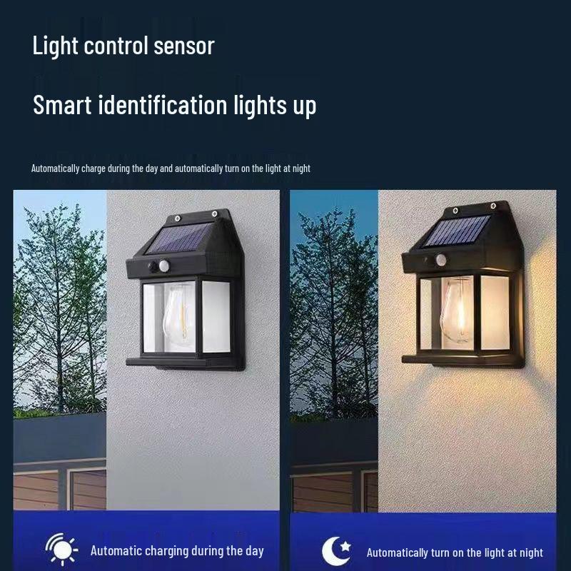 High Power Solar Wall Light: Super Bright Outdoor Courtyard and Doorway Illumination with Motion Sensor