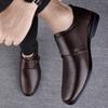 Business formal leather shoes men's top layer cowhide leather casual shoes 2024 new trend groom's wedding shoes