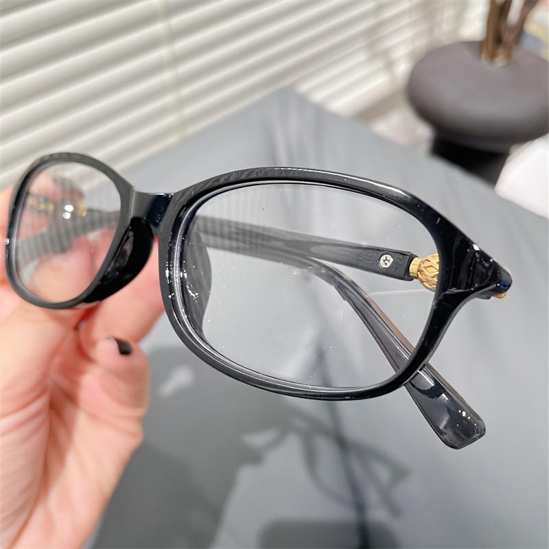 

1 пара Модные трендовые овальные очки с полной оправой без диоптрий, блокирующие синий свет, металлическая оправа с поликарбонатными линзами