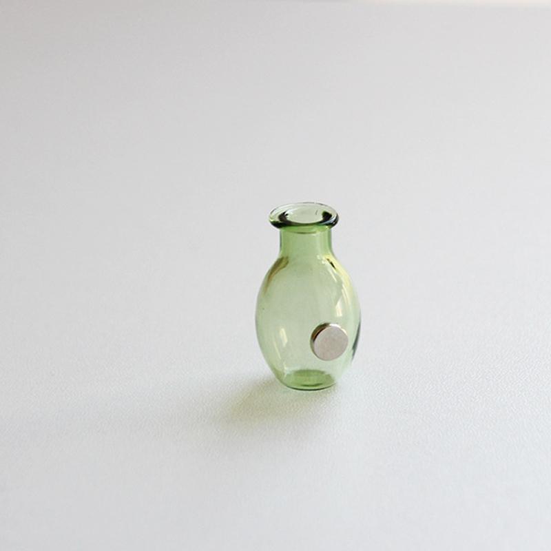 Mini Glass Vase Fridge Magnet Creative 3D Vase Micro Landscape Ornament Fridge Magnets Place Flower Arrangements Decoration